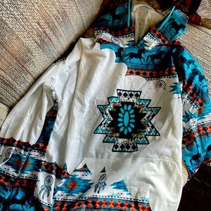 Long sleeve running horse shirt size M